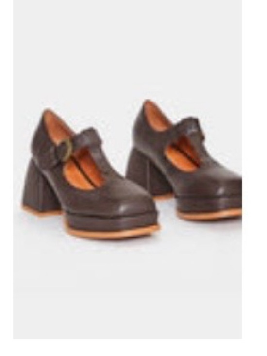 Princess Highway Shoes - Princess Highway T Bar Platform Heels in Chocolate